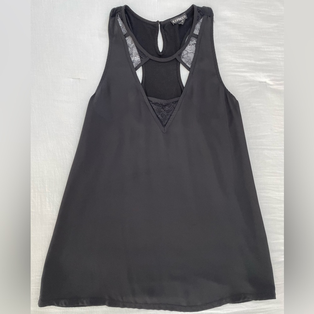 Express S lace detail tank top